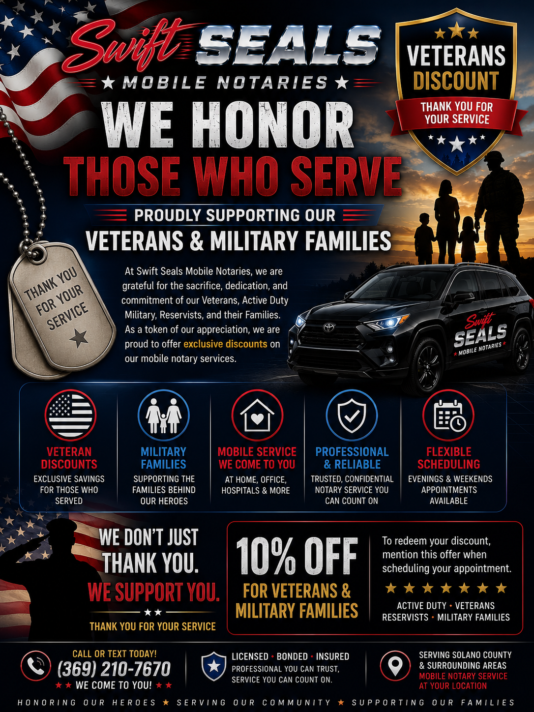 Veterans Active Military and Reservists
